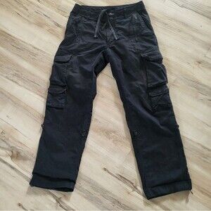 Club Monaco Cargo Straight Fit Pants Gorpcore Size 30 Black